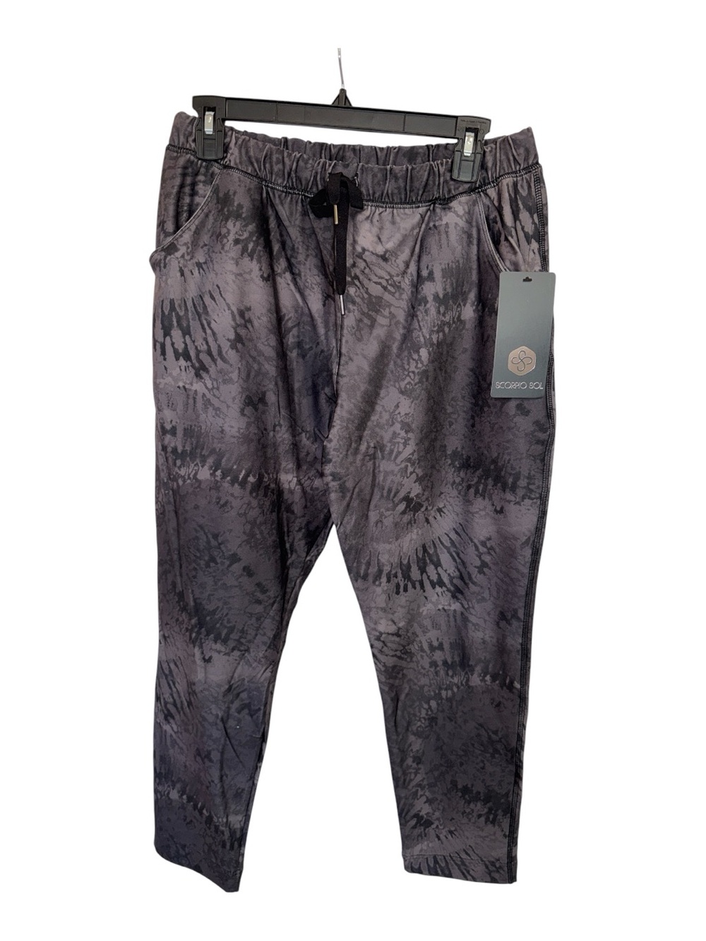 Scorpio Sol Woman’s Gray Black Tie-Dye Joggers
